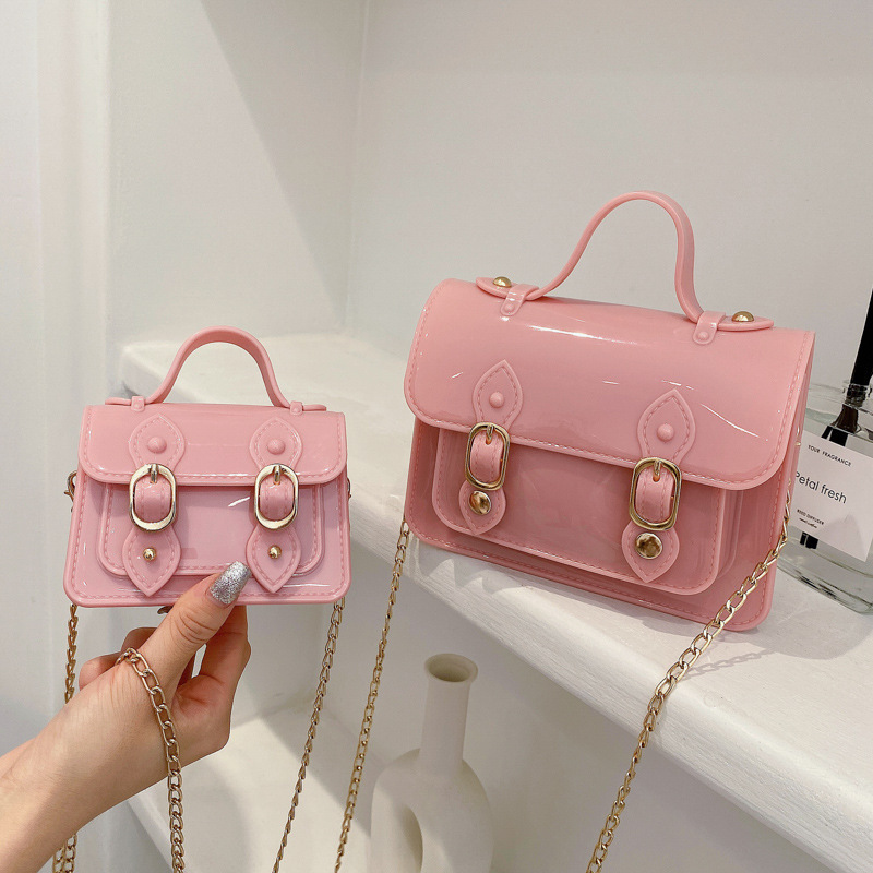 2021 New Fashion Cute Chain Jelly Bag Colorful And Beautiful One-Shoulder Messenger Bag Mini Handbags For Women