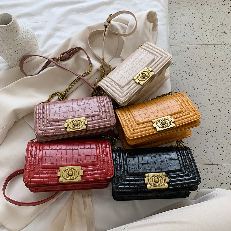 2021 New arrivals stone pattern small square bags women handbags ladies fashion handbags for women purses and handbags