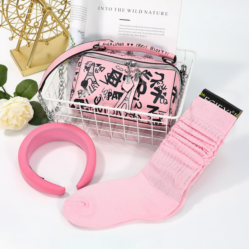 New Arrivals Crossbody Messenger Bags & Women Hair Band & Slouch Sock 3 Pieces Set Luxury Handbags For Women Purses And Handbag