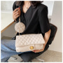 New Women'S Handbags Women'S Summer Large-Capacity Bag 2021 Handbags For Women New Trendy Fashion Rhombic Chain Crossbody Bag