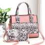 PU Leather Snake Pattern Two-Piece Suit Single Shoulder Handbag Mother-And-Child Bag