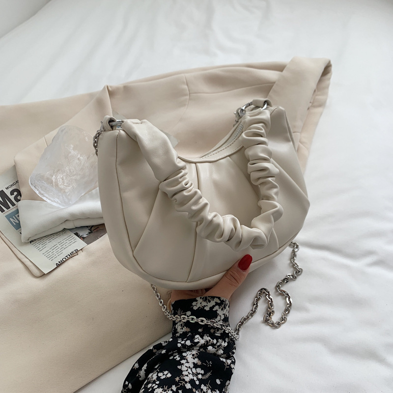 Niche Design Niche Design 2021 New Trendy Summer Fashion Chain Shoulder Messenger Bag Ins Influence Fold Underarm Bag