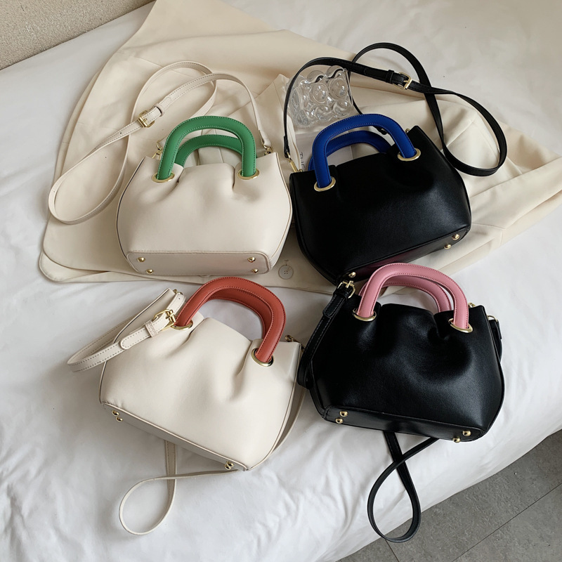 2021 Korean Style Shoulder Bag Large-Capacity Contrast Color Women'S Handbag  Casual Tote Bag Ladies Hand Bag