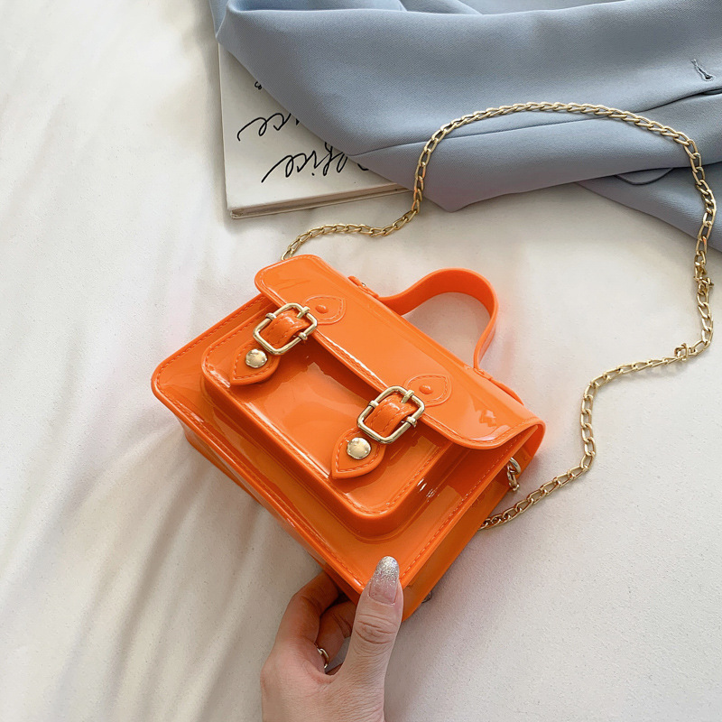 2021 New Fashion Cute Chain Jelly Bag Colorful And Beautiful One-Shoulder Messenger Bag Mini Handbags For Women
