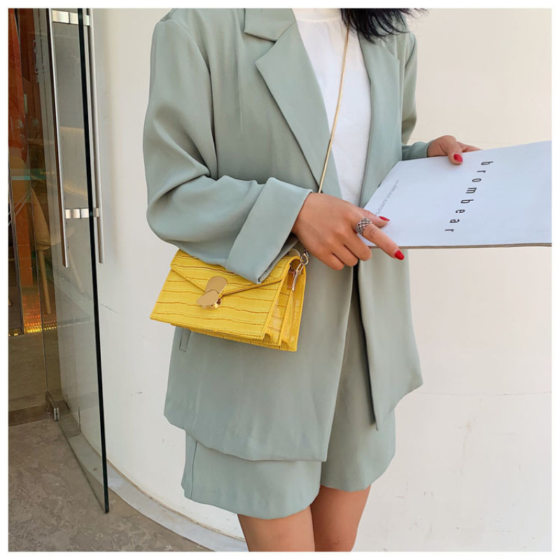 2021 Handbags For Women Crocodile Pattern Small Square Bags Women Hand Bags Ladies Designer Handbags For Women Luxury Purses
