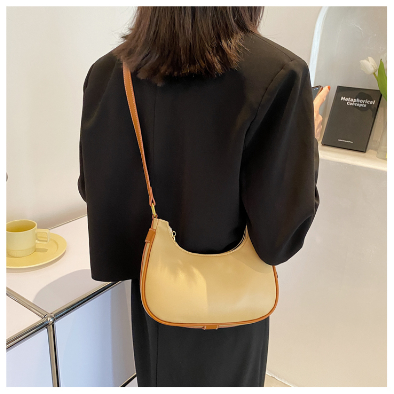 2021 New Fashion Dumpling Bag Shoulder Bag Leather French Girls Clutch Crossbody Bag Simplicity Luxury Handbags For Women