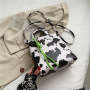 New Arrivals  Tote Bag Bucket Bag Handbags For Women  Ins Popular Cow Pattern Single Crossbody Shoulder Bag