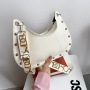 Women Single-Shoulder Rivet Messenger Underarm Bag