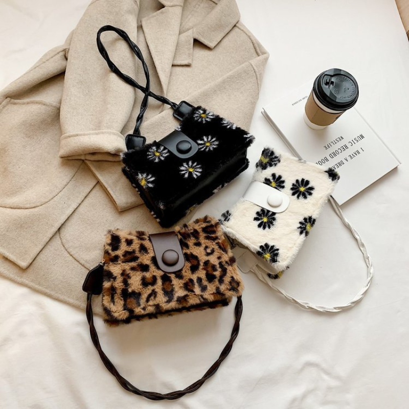 Small Square Fur Bag Women Bags Women Handbags For Women Hand Bags Luxury Purses And Handbags