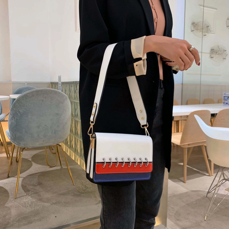 Hot Sale New Korean Style Trendy Large-Capacity Handbag Crossbody Bag Ins Pu Leather Hit Color Temperament Women Hand Bags