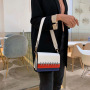 Hot Sale New Korean Style Trendy Large-Capacity Handbag Crossbody Bag Ins Pu Leather Hit Color Temperament Women Hand Bags