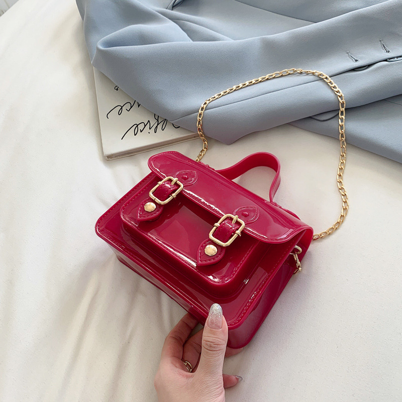 2021 New Fashion Cute Chain Jelly Bag Colorful And Beautiful One-Shoulder Messenger Bag Mini Handbags For Women