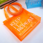 Bright Brick Headband Headgear And PVC Handbag Lady Tote Bag