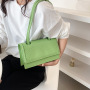 Crocodile Pattern Portable Small Square Bag Ladies One-Shoulder Armpit Bag