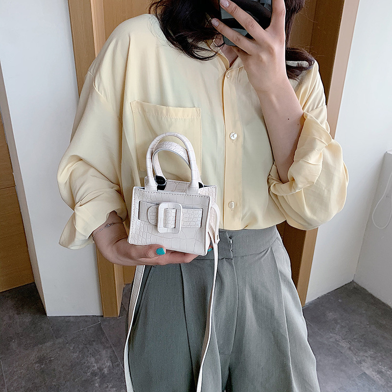 Mini Children's Bag Women Stone Pattern One-Shoulder Messenger Handbag