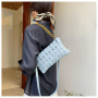 Lingge Chain Shoulder Messenger Bag Square Handbag