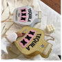 Creative Fun Laser Sequin Wine Bottle Bag Cross body bag Handbags 2020 Ins Ins New Embroidery Letter Women Shoulder Bag Handbag