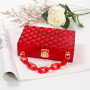 Amazon Summer Style New  Transparent Jelly Series Hand Bags Shoulder Chain  Bags Women Women Handbags Ladies Jelly Purses 2021