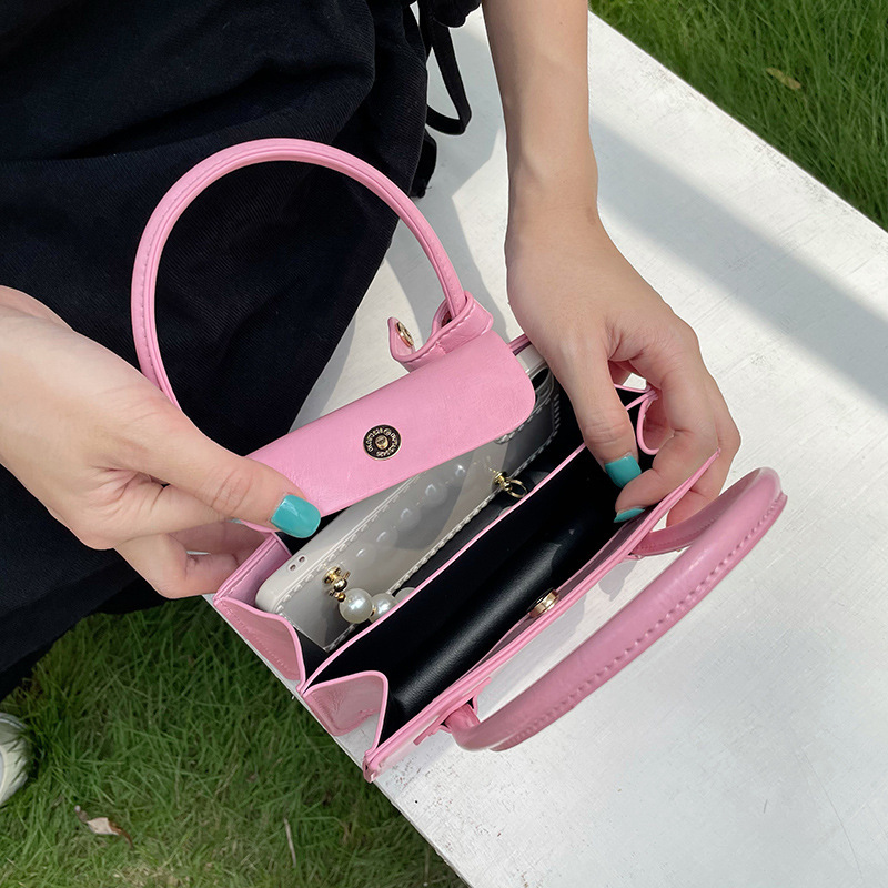 Handbag 2021 New Simple Ladies Mini Handbag Western Style Women Shoulder Bag Handbag Pu Leather Crossbody Bag Women