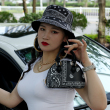 Black Hats and Purse Set