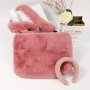 Warm Winter Diagonal One-Shoulder Plush Square Bag Luxury Women Handbag