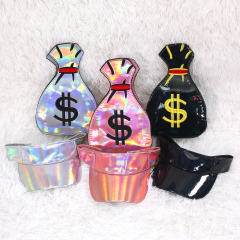 Three-Color Beach Sunhat And Leather Women Handbag Purse Hand Bag