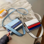 Hot Sale New Korean Style Trendy Large-Capacity Handbag Crossbody Bag Ins Pu Leather Hit Color Temperament Women Hand Bags