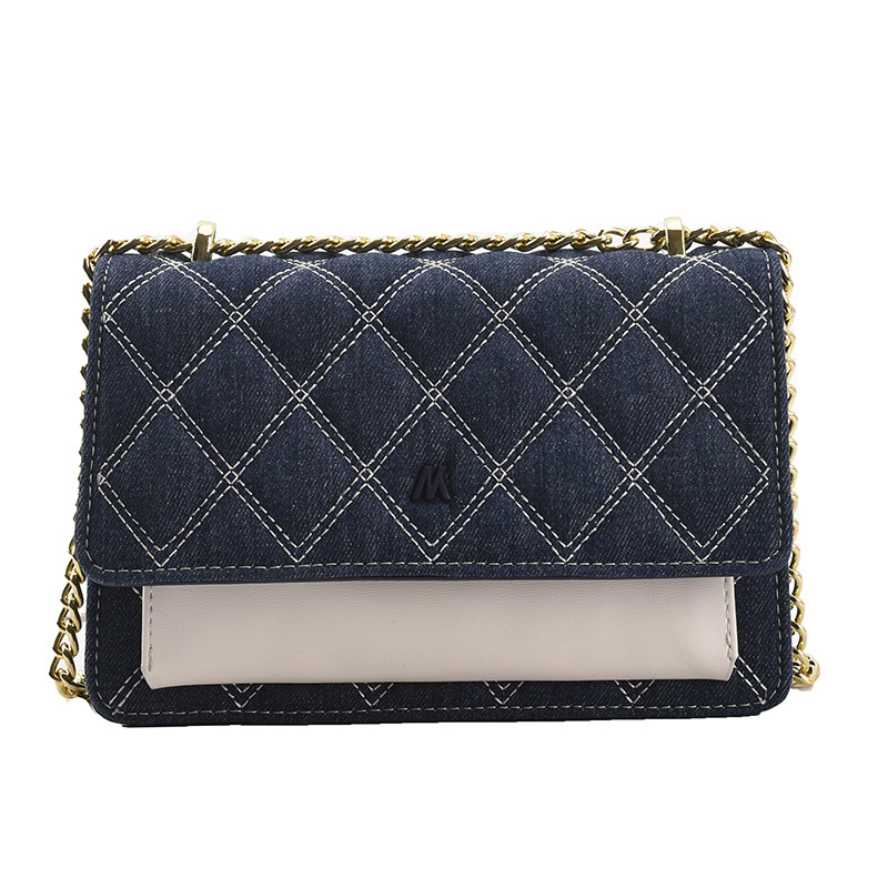 Hot Sale Denim Canvas Bag Handbags 2021  New Trendy Summer Chain Bag Designer Crossbody Women Handbags And Purses
