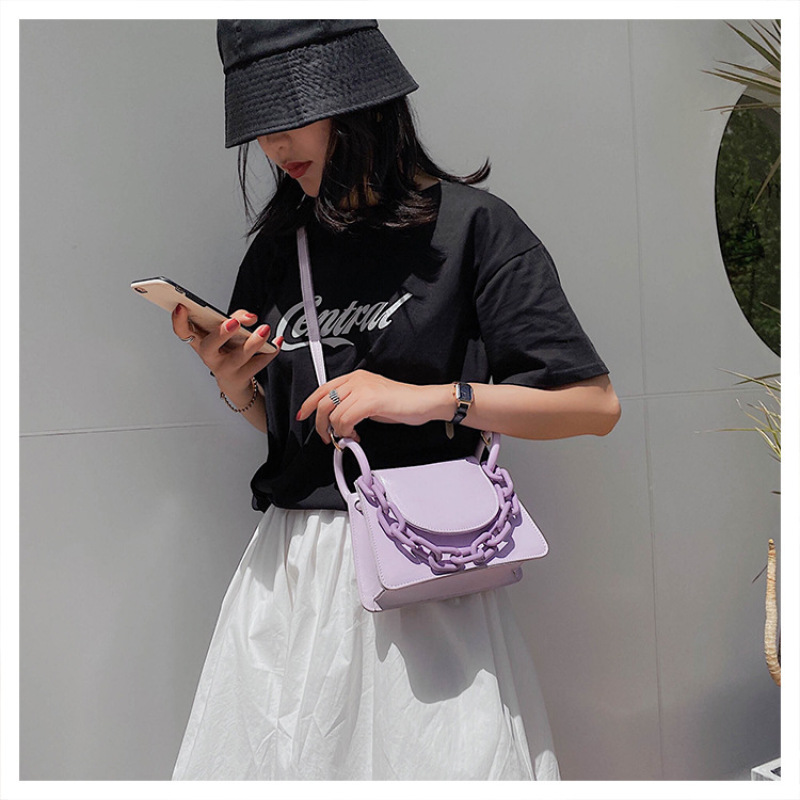 Amazon Hot Sale Lady'S Chain Women Hand Bags With Magnetic Buckle 2021 New Fashion Crossbody Bag Chain Hand Woman Shoulder Bag