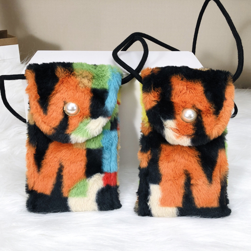 Small square mini bags women handbags ladies bags designer handbags for women fur purses