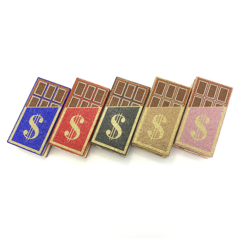 Wholesale glitter bling rhinestone purses luxury diamond handbags evening purse women hand bags money purse clutch bag
