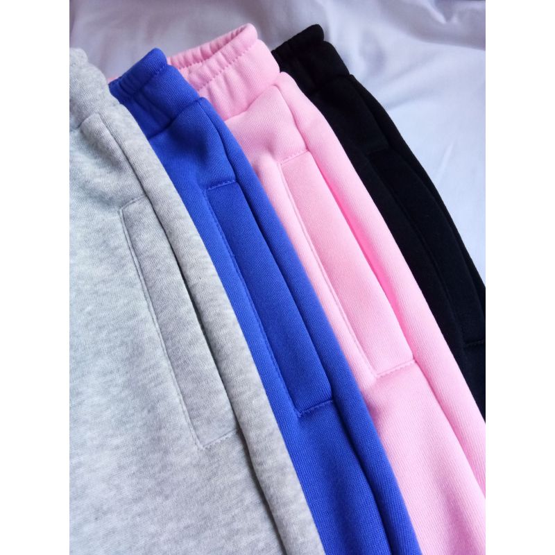New Thickened Sweater Pants Women'S Sports Casual Pants Women'S Drawstring Pile Pile Pants Explosion Models With Pockets
