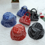 New style matching bucket hats and bandana purse set designer purses and handbags ladies hand bags women purses 2021