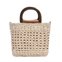 2021 Summer New Woven Small Square Bag Korean Style Trendy Simple Pure Color Handbag Ladies Style Woven Bag