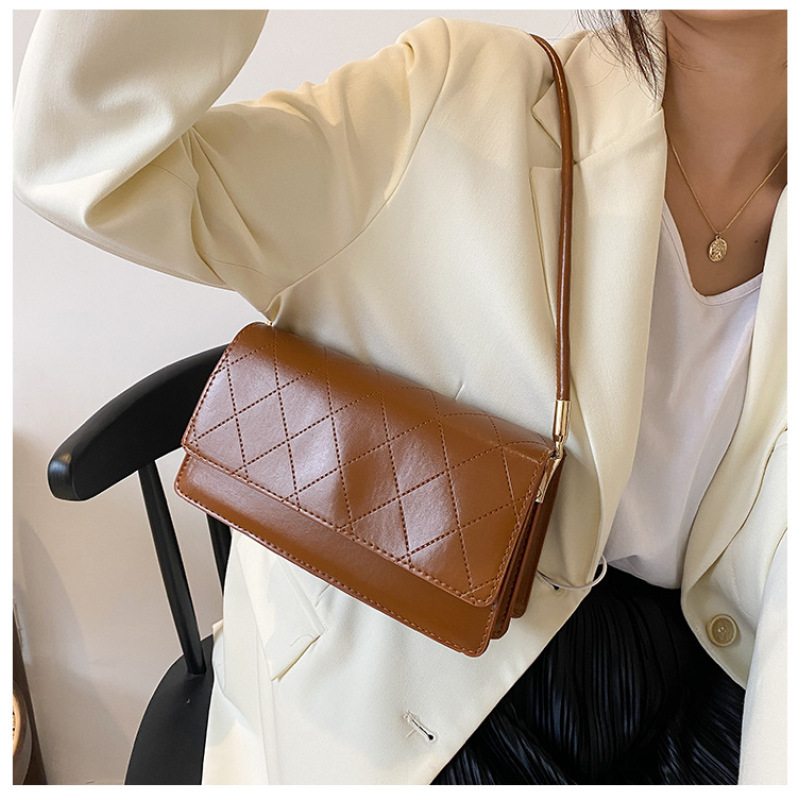 Diamond Chain Diagonal Handbag Women's Single Shoulder Small Square Bag