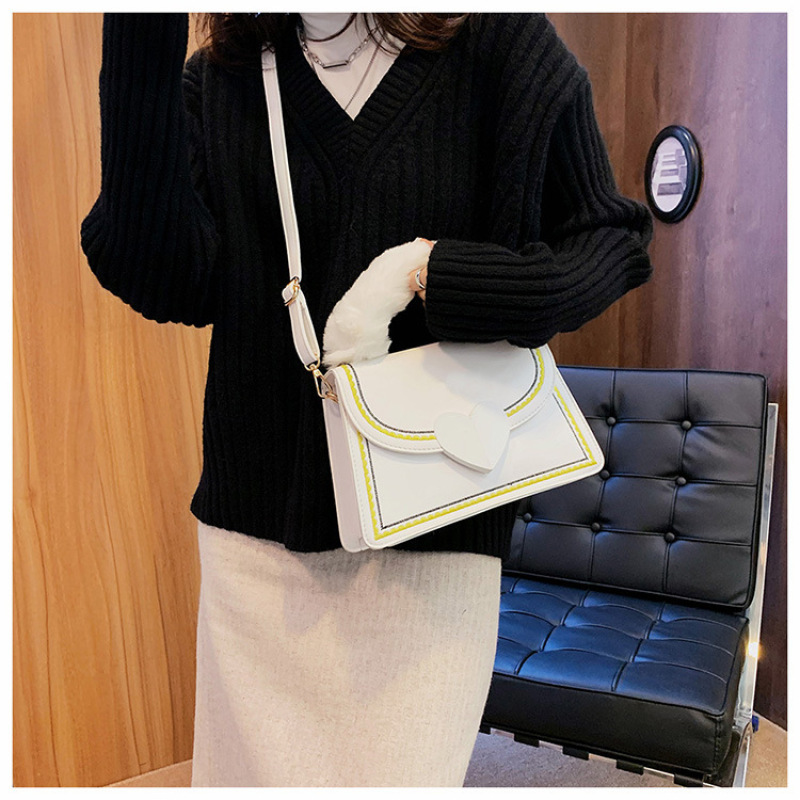 New European And American Love Lock Autumn Purses And Handbags Plush Handbag Fashion One-Shoulder Messenger Bag Women Hand Bags