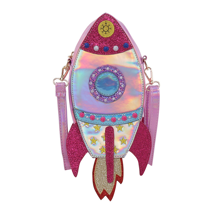 Spaceship Rocket Shape Messenger Bag Luxury Purses For Women 2021 Handbag Ladies Handbags For Women