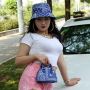 New style matching bucket hats and bandana purse set designer purses and handbags ladies hand bags women purses 2021