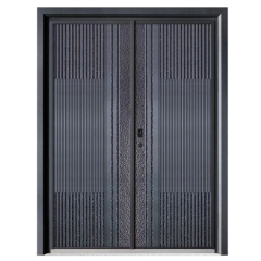 Durable steel big main gate design external doors for house