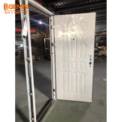 The American door with six panels security steel door