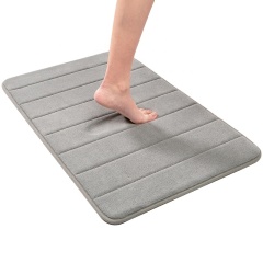 Quick dry memory foam anti slip bath mat modern door mat for home