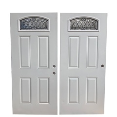 safety slab doors waterproof exterior door  glazed door