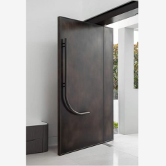 out door mian entrance metal security pivot  doors