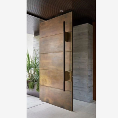 out door mian entrance metal security pivot  doors