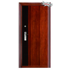 Durable stainless steel single front security door multi lock design