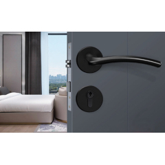 Hot sale door accessories internal black door handle sets