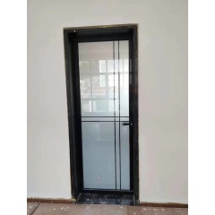 Latest design frosted glass aluminum interior toilet sliding doors