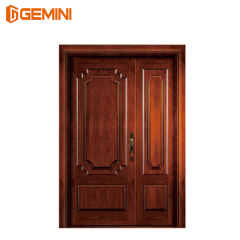 Modern design solid wooden main entrance doors double door