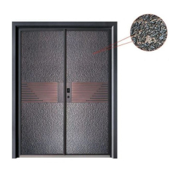 Prehung aluminum security armored door bulletproof