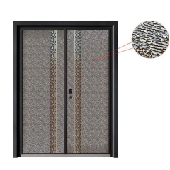 Prehung aluminum security armored door bulletproof
